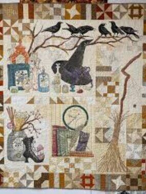 Crab-apple Hill Witchy Machine Quilting Pattern Calendula Patterdrip's Cottage